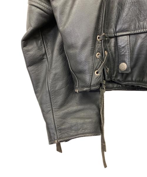 AVIREX（アヴィレックス）AVIREX (アヴィレックス) レザージャケット ブラック サイズ:XLの古着・服飾アイテム