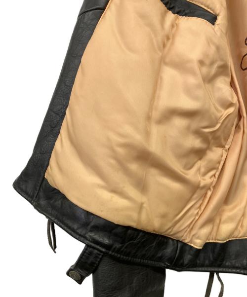 AVIREX（アヴィレックス）AVIREX (アヴィレックス) レザージャケット ブラック サイズ:XLの古着・服飾アイテム
