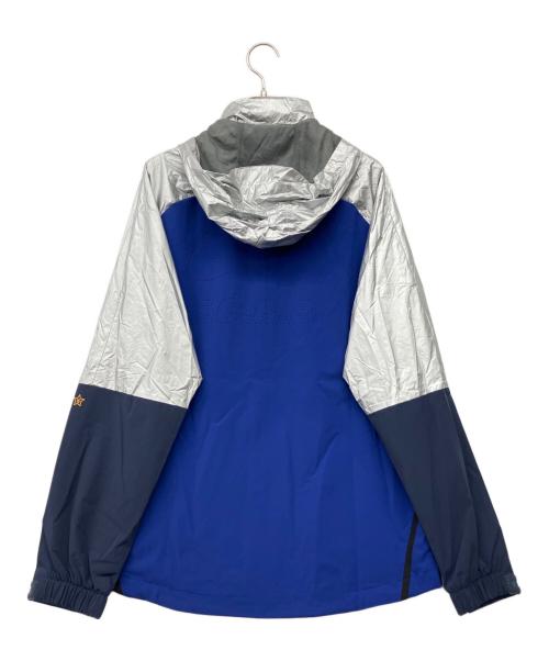 NIKE（ナイキ）NIKE (ナイキ) F.C real Bristol (エフシーレアルブリストル) ナイロンジャケット シルバー×ブルー サイズ:Lの古着・服飾アイテム