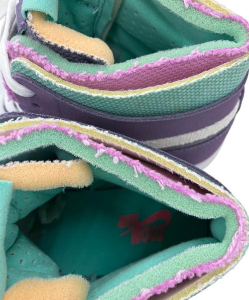 NIKE（ナイキ）NIKE (ナイキ) ハイカットスニーカー ホワイト×パープル サイズ:27 未使用品の古着・服飾アイテム