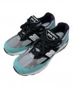 NEW BALANCEニューバランス）の古着「ローカットスニーカー」｜グレー×ミントグリーン