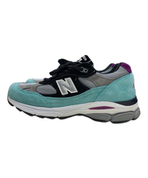 NEW BALANCE（ニューバランス）NEW BALANCE (ニューバランス) ローカットスニーカー グレー×ミントグリーン サイズ:26の古着・服飾アイテム