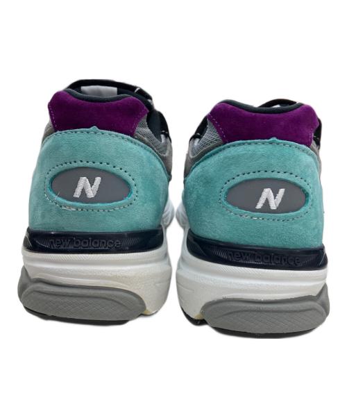NEW BALANCE（ニューバランス）NEW BALANCE (ニューバランス) ローカットスニーカー グレー×ミントグリーン サイズ:26の古着・服飾アイテム