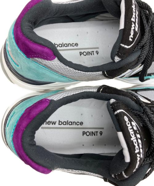 NEW BALANCE（ニューバランス）NEW BALANCE (ニューバランス) ローカットスニーカー グレー×ミントグリーン サイズ:26の古着・服飾アイテム