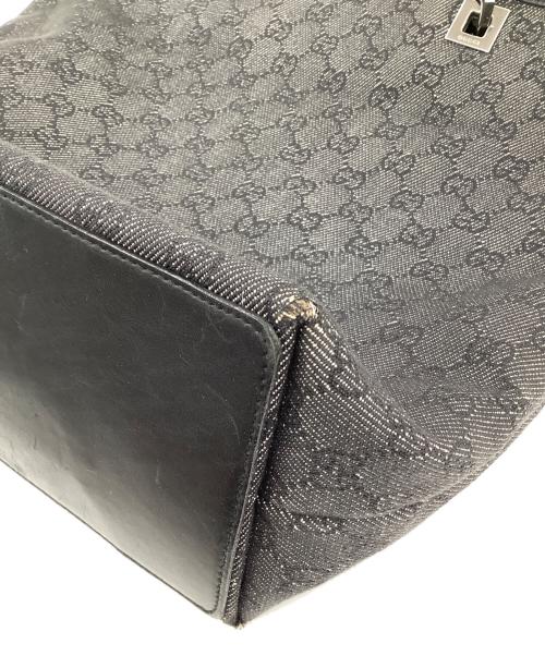 GUCCI（グッチ）GUCCI (グッチ) GGキャンバス　トートバッグ グレーの古着・服飾アイテム