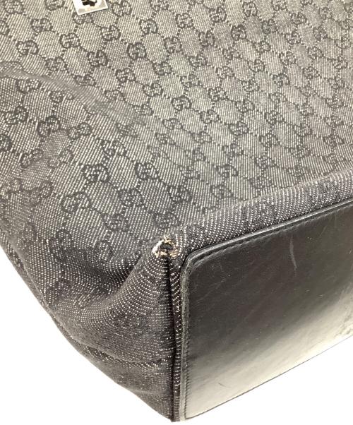GUCCI（グッチ）GUCCI (グッチ) GGキャンバス　トートバッグ グレーの古着・服飾アイテム