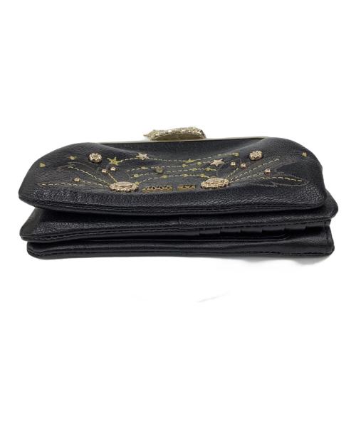 ANNA SUI（アナスイ）ANNA SUI (アナスイ) がま口財布 ブラックの古着・服飾アイテム