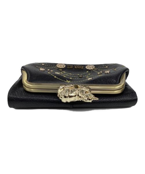 ANNA SUI（アナスイ）ANNA SUI (アナスイ) がま口財布 ブラックの古着・服飾アイテム