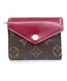 LOUIS VUITTON（ルイ ヴィトン）の古着「ポルトフォイユ・ゾエ」｜ブラウン×エンジ