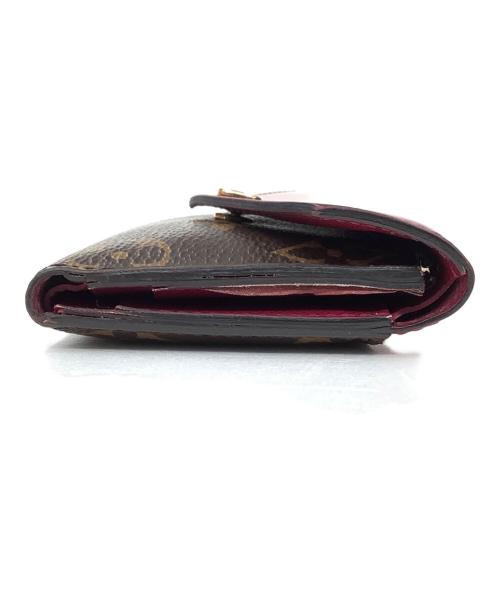 LOUIS VUITTON（ルイ ヴィトン）LOUIS VUITTON (ルイ ヴィトン) ポルトフォイユ・ゾエ ブラウン×エンジの古着・服飾アイテム
