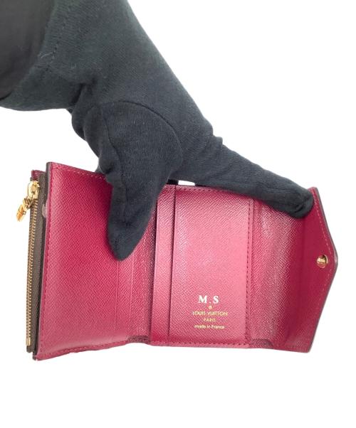 LOUIS VUITTON（ルイ ヴィトン）LOUIS VUITTON (ルイ ヴィトン) ポルトフォイユ・ゾエ ブラウン×エンジの古着・服飾アイテム