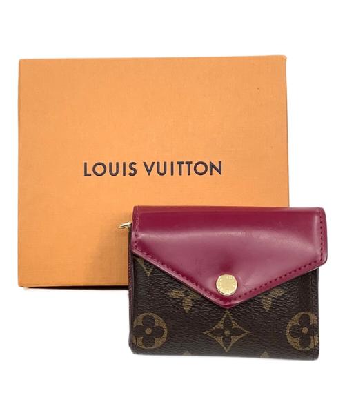 LOUIS VUITTON（ルイ ヴィトン）LOUIS VUITTON (ルイ ヴィトン) ポルトフォイユ・ゾエ ブラウン×エンジの古着・服飾アイテム