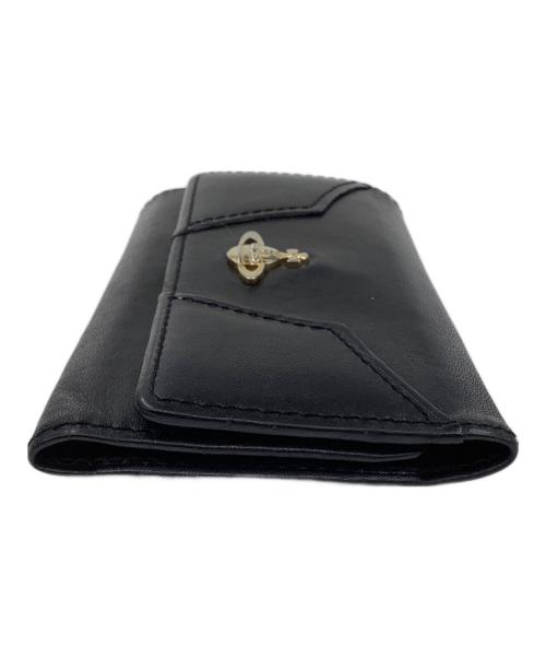 Vivienne Westwood（ヴィヴィアンウエストウッド）Vivienne Westwood (ヴィヴィアンウエストウッド) キーケース ブラック×ピンクの古着・服飾アイテム