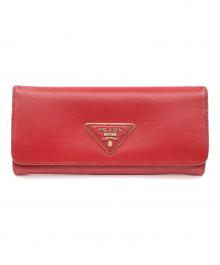 PRADA（プラダ）の古着「長財布」｜レッド