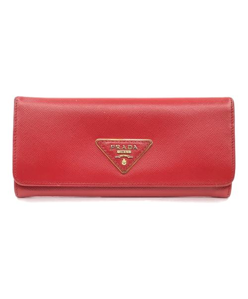 PRADA（プラダ）PRADA (プラダ) 長財布 レッドの古着・服飾アイテム
