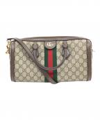 GUCCIグッチ）の古着「オフィディア GGミディアム トップハンドルバッグ」｜ベージュ