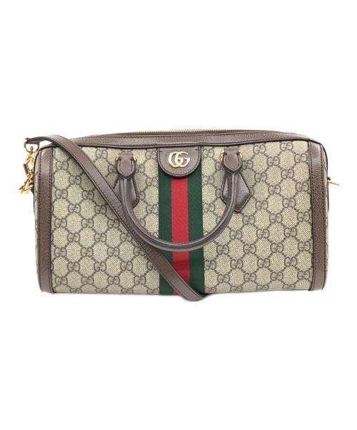 GUCCI（グッチ）GUCCI (グッチ) オフィディア GGミディアム トップハンドルバッグ ベージュの古着・服飾アイテム