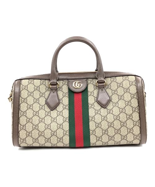 GUCCI（グッチ）GUCCI (グッチ) オフィディア GGミディアム トップハンドルバッグ ベージュの古着・服飾アイテム
