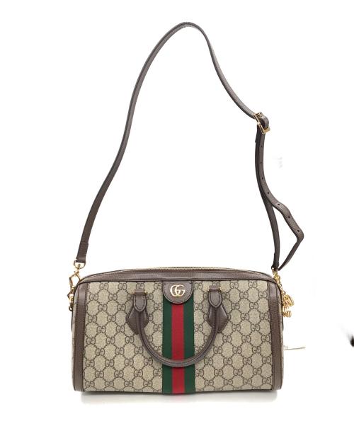 GUCCI（グッチ）GUCCI (グッチ) オフィディア GGミディアム トップハンドルバッグ ベージュの古着・服飾アイテム