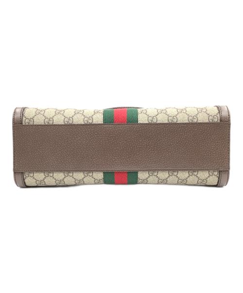 GUCCI（グッチ）GUCCI (グッチ) オフィディア GGミディアム トップハンドルバッグ ベージュの古着・服飾アイテム