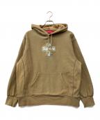 SUPREMEシュプリーム）の古着「Cross Box Logo Hooded Sweatshirt」｜オリーブ