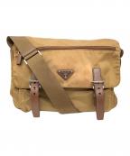 PRADAプラダ）の古着「ナイロンショルダーバッグ」｜ブラウン