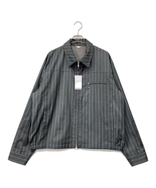 417 by EDIFICE（417 バイ エディフィス）417 by EDIFICE (417 バイ エディフィス) TRツイル ジップブルゾン グレー サイズ:L 未使用品の古着・服飾アイテム