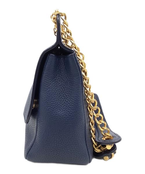 TORY BURCH（トリーバーチ）TORY BURCH (トリーバーチ) Britten Flap Shoulder Bag ネイビーの古着・服飾アイテム
