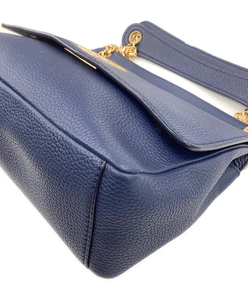 TORY BURCH（トリーバーチ）TORY BURCH (トリーバーチ) Britten Flap Shoulder Bag ネイビーの古着・服飾アイテム