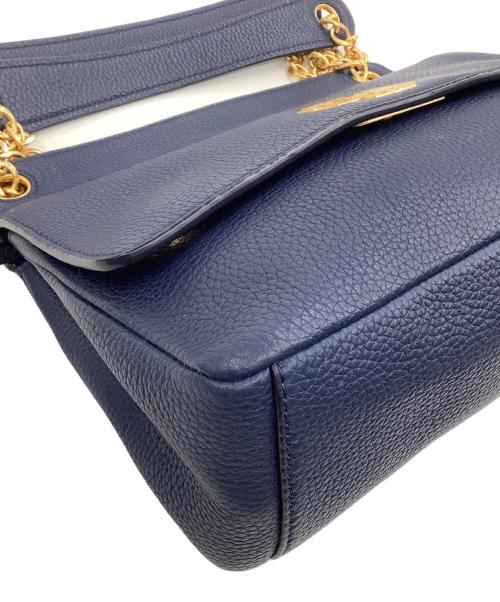 TORY BURCH（トリーバーチ）TORY BURCH (トリーバーチ) Britten Flap Shoulder Bag ネイビーの古着・服飾アイテム