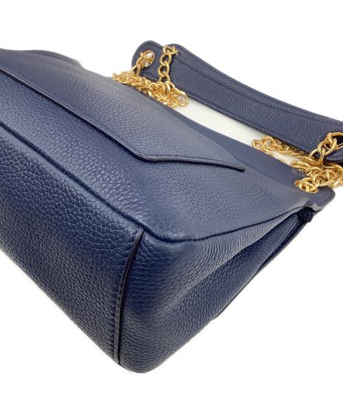 TORY BURCH（トリーバーチ）TORY BURCH (トリーバーチ) Britten Flap Shoulder Bag ネイビーの古着・服飾アイテム