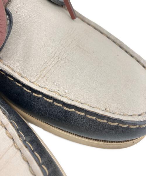 PARABOOT（パラブーツ）PARABOOT (パラブーツ) デッキシューズ ベージュ×ブラック サイズ:7 1/2の古着・服飾アイテム