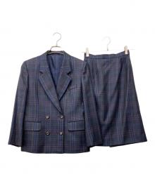 Burberry's（バーバリー）の古着「90'sダブルスカートスーツ」｜ネイビー
