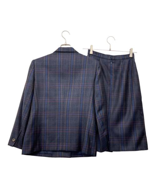 Burberry's（バーバリー）Burberry's (バーバリー) 90'sダブルスカートスーツ ネイビー サイズ:7Aの古着・服飾アイテム