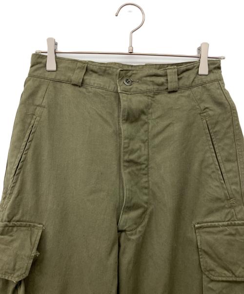 French Army（フランス軍）French Army (フランス軍) ミリタリーカーゴパンツ オリーブ サイズ:78.5cm(W31)の古着・服飾アイテム