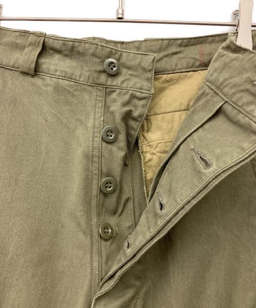 French Army（フランス軍）French Army (フランス軍) ミリタリーカーゴパンツ オリーブ サイズ:78.5cm(W31)の古着・服飾アイテム
