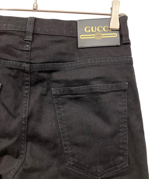 GUCCI（グッチ）GUCCI (グッチ) スキニーパンツ ブラック サイズ:81cm(W32)の古着・服飾アイテム