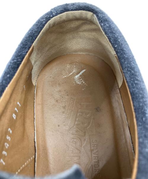 Salvatore Ferragamo（サルヴァトーレ フェラガモ）Salvatore Ferragamo (サルヴァトーレ フェラガモ) スウェードスニーカー ネイビー サイズ:9の古着・服飾アイテム