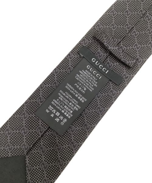 GUCCI（グッチ）GUCCI (グッチ) シルクネクタイ ブラック サイズ:不明の古着・服飾アイテム
