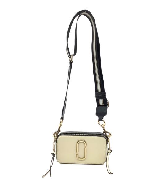MARC JACOBS（マークジェイコブス）MARC JACOBS (マークジェイコブス) THE SNAPSHOT LEATHER CAMERA BAG ベージュ×ブラックの古着・服飾アイテム
