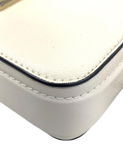 MARC JACOBS（マークジェイコブス）MARC JACOBS (マークジェイコブス) THE SNAPSHOT LEATHER CAMERA BAG ベージュ×ブラックの古着・服飾アイテム