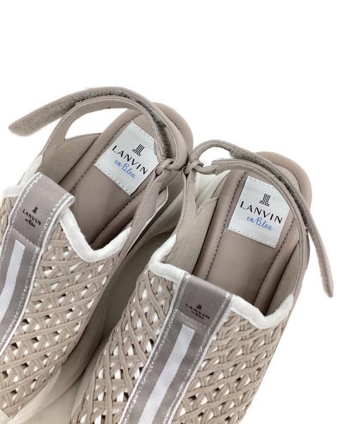 LANVIN en Bleu（ランバンオンブルー）LANVIN en Bleu (ランバンオンブルー) プラットフォームサンダル ベージュ サイズ:Mの古着・服飾アイテム