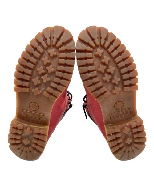 Timberland（ティンバーランド）Timberland (ティンバーランド) 編上げブーツ レッド サイズ:9の古着・服飾アイテム