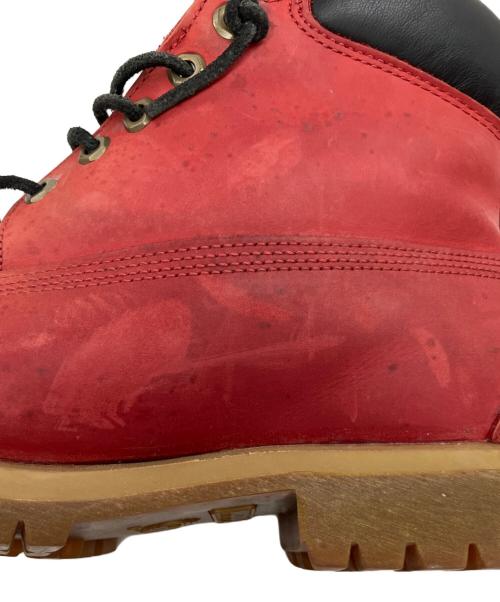 Timberland（ティンバーランド）Timberland (ティンバーランド) 編上げブーツ レッド サイズ:9の古着・服飾アイテム