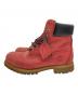 Timberland (ティンバーランド) 編上げブーツ レッド サイズ:9：5000円