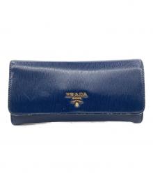 PRADA（プラダ）の古着「長財布」｜ネイビー
