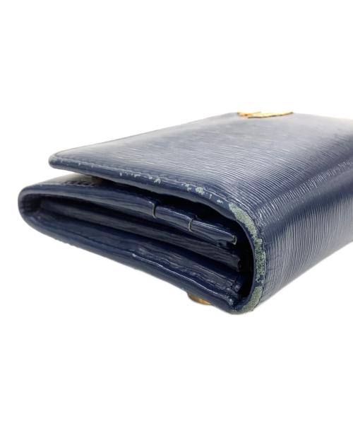 PRADA（プラダ）PRADA (プラダ) 長財布 ネイビーの古着・服飾アイテム