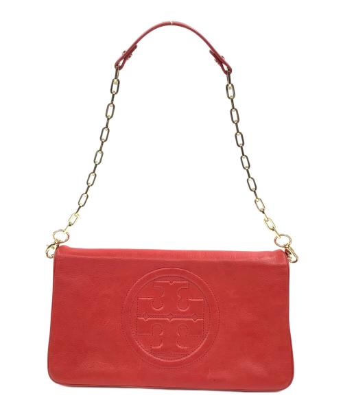 TORY BURCH（トリーバーチ）TORY BURCH (トリーバーチ) チェーンショルダーバッグ レッドの古着・服飾アイテム