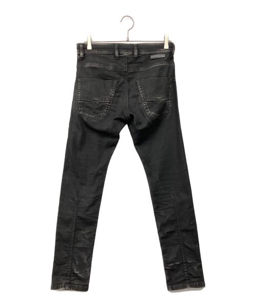 DIESEL（ディーゼル）DIESEL (ディーゼル) コーティングデニムパンツ ブラック サイズ:28の古着・服飾アイテム
