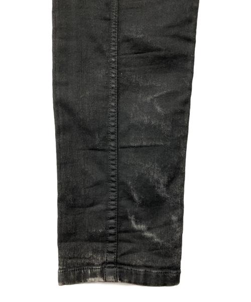 DIESEL（ディーゼル）DIESEL (ディーゼル) コーティングデニムパンツ ブラック サイズ:28の古着・服飾アイテム
